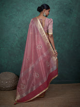 Woven Border Linen Saree